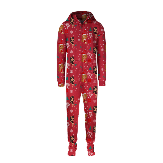Naughty and Nice Adult Onesie